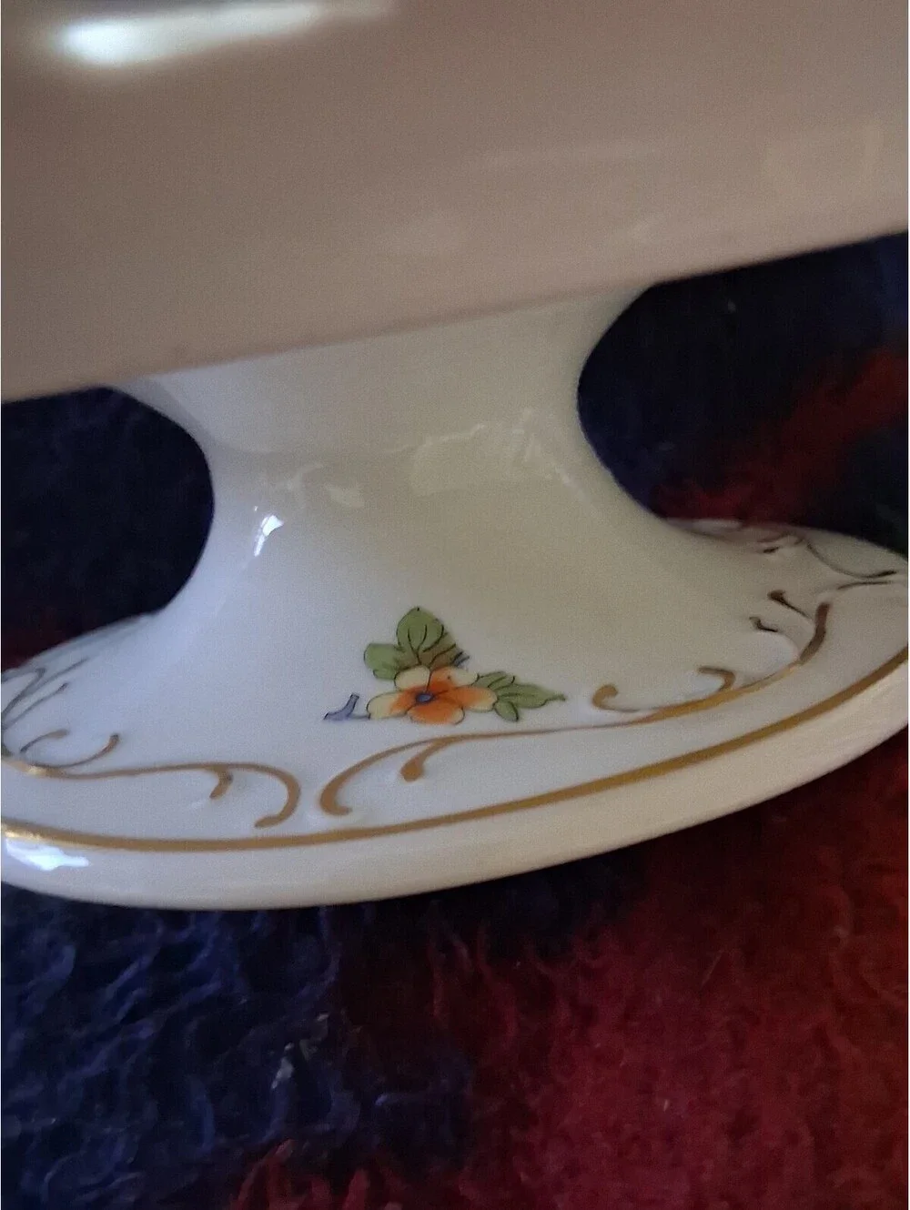 Union T Porcelain Floral and Bird Decorative Plate
